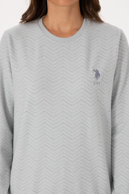 Kad_n Gri Melanj Pijama Tak_m_ - U.s. polo assn фото 6
