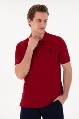 Erkek Regular Fit Polo Yaka Bordo Basic Ti__rt Sepette S_rpriz _ndirim - U.s. polo assn фото 3
