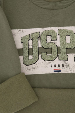 Erkek _ocuk Haki Pijama Tak_m_ Sepette S_rpriz _ndirim - U.s. polo assn фото 4
