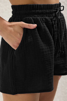 TRENDYOLMILLA Lacivert Muslin Plaj Sort TBESS25SR00008 фото 13