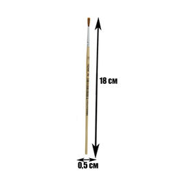 Цена за 10 шт. Кисть для рисования, пони, № 2, круглая, деревянная ручка, международный размер