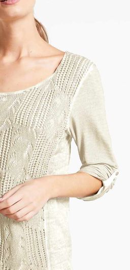 Пуловер, бежевый - Linea tesini фото 5