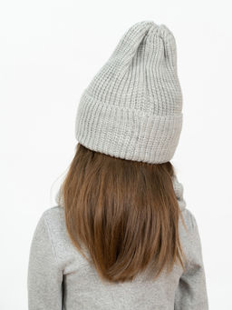 Комплект вязаный светло-серый меланж Ш-118 (56-58)