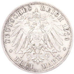3 марки 1910 года А Германия (Пруссия)