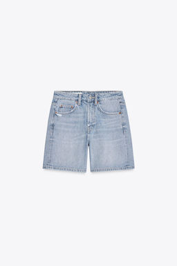TRF MID-RISE DENIM BERMUDA SHORTS - Zara фото 26