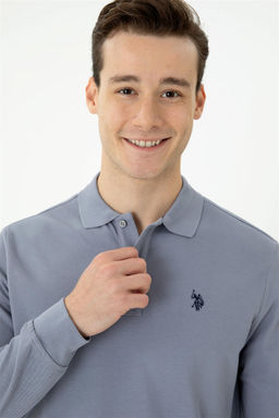U. S. Polo Assn / Мужской серый базовый свитшот - U.s. polo assn фото 9