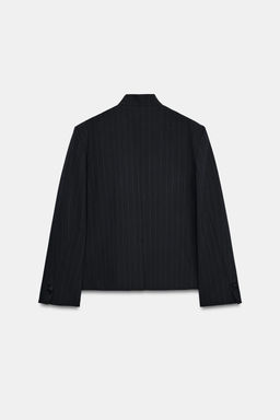 HIGH NECK PINSTRIPE BLAZER ZW COLLECTION - Zara фото 6