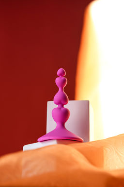 Анальная втулка Eromantica, силикон, розовая, 8 см, 2,3 см  фото 8