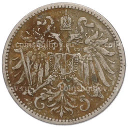 Монета 10 геллеров 1895 года Австрия