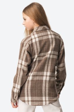 Теплая удлиненная рубашка для девочки Happy Fox фото 6