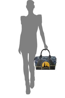 Сумка с аппликацией ДС-195-190 черный - Protege фото 4