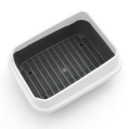 Туалет «Сима Люкс» с сеткой и бортом 30×39×19 см, серый