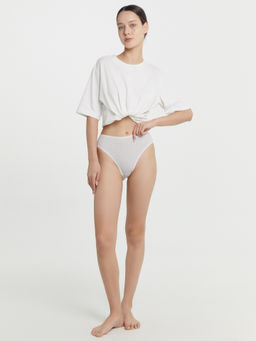 Цена за 2 штуки! Трусы женские классические молочные с серым орнаментом серый орнамент на молочном 412494