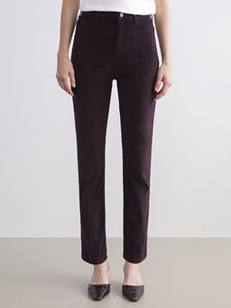 Dar Fit Kadife Kad?n Pantolon