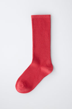 CALCET?N LARGO LISO RIB / Rojo - Zara фото 4