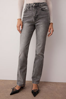 TRENDYOLMILLA Ac?k Mavi More Sustainable Yuksek Bel Flare Jeans TWOAW23JE00657 фото 15