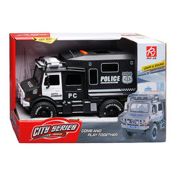 Машина "Трейлер. Полиция" (свет, звук) в коробке
