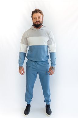 футер 3х нитка ПЕТЛЯ Мужской костюм ColourBlock - Knitka wear фото 3