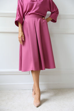 Юбка миди со складкой - Looklikecat фото 3