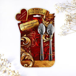 Набор ложек Бабушке и дедушке, 15,5 х 25,5 см