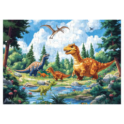 ФРЕЯ Пазл 80 элемент. PZL-80/02 Долина динозавров