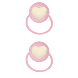 Набор резинок для волос арт. 71852 / 10 СЕРДЕЧКИ (в наборе: 2шт., б/р, вулканизированная резина, пол