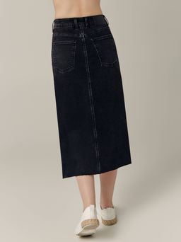 CONTE CON-685 Юбка джинсовая женская washed black - Conte elegant фото 6