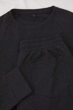 TRENDYOL MAN Lacivert Regular Fit Waffle Orme Pijama Tak?m? TMNAW23PT00015 - Trendyolmilla фото 29