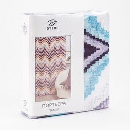 Штора блэкаут портьерная «Этель. Памир», 290×260 см, синяя