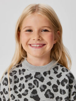 ACOOLA / Джемпер детский для девочек Simona серый  фото 3