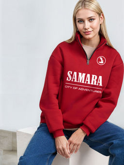 Толстовка женская с зип-воротником Samara - Yollochka фото 8