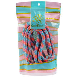 Скакалка гимнастическая Grace Dance, с люрексом, утяжелённая, 3 м, цвет мультицвет  фото 3