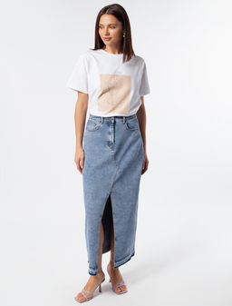 VILATTE / Футболка из премиального хлопка с авторским принтом  фото 5