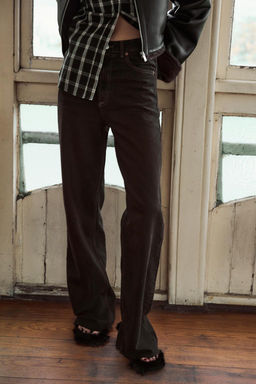 TRF HIGH-WAIST WIDE-LEG JEANS - Zara фото 2