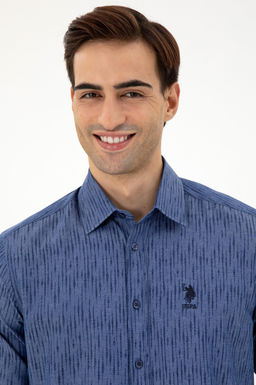 Мужская темно-синяя рубашка с длинным рукавом Неожиданная скидка в корзине - U.s. polo assn фото 2