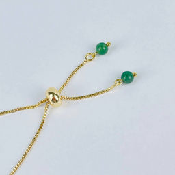 Браслет регулируемый с Нефритом от 16 см