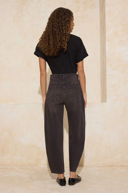 Kahverengi Vintage Y?kama Yuksek Bel Baggy Jeans TWOSS26JE00016 - Trendyolmilla фото 6