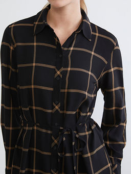 Beli Ku?akl? Ekose Kad?n G?mlek Tunik