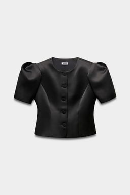 Жакет с объемными рукавами из сатина - Mollis фото 6