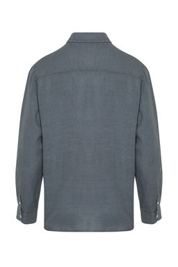 TRENDYOL MAN Premium Gri %100 Keten Regular Fit Gomlek TMNSS24GO00058 - Trendyolmilla фото 16