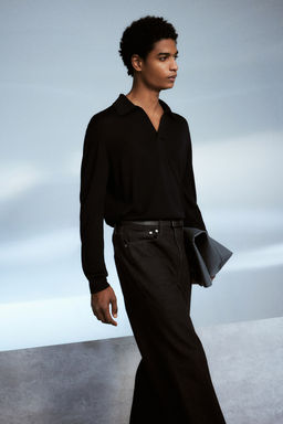 Regular Fit Fine-knit polo shirt - H&m фото 4