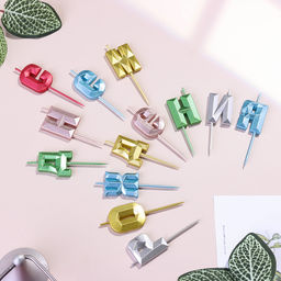 Набор свечей для торта С Днём Рождения, разноцветные - Страна карнавалия фото 3