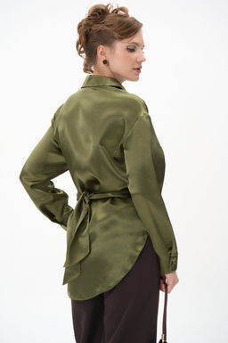 Рубашка Ямина (оливковый/уценка)