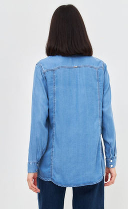 Рубашка джинс P312-0300 m.blue - Primm фото 11