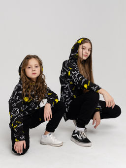 884Д Худи детское "Желтые смайлики"