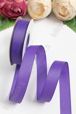 Лента репсовая 2 см*20 ярд "1 сорт" (SF-1723) темно-фиолетовый №35