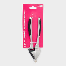 Пресс для чеснока Доляна Shapes, 17×4.7×3.2 см, рабочая часть 4×3 см, нержавеющая сталь, серебристый