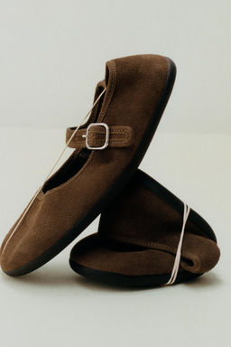 BAILARINA BAREFOOT PIEL / Marr?n