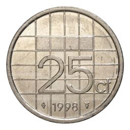 25 центов 1998 года Нидерланды