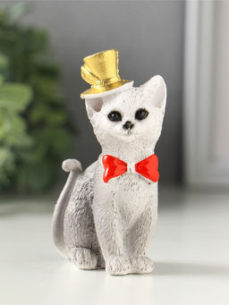Фигурка «Кот в цилиндре», 9×3.5×4.5 см, МИКС
